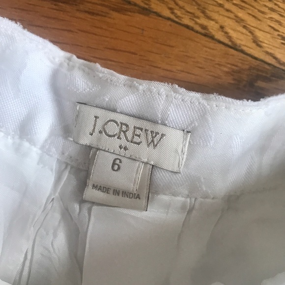 J. Crew sheer burnout white skirt pockets a-line‎ 6 - Picture 4 of 8